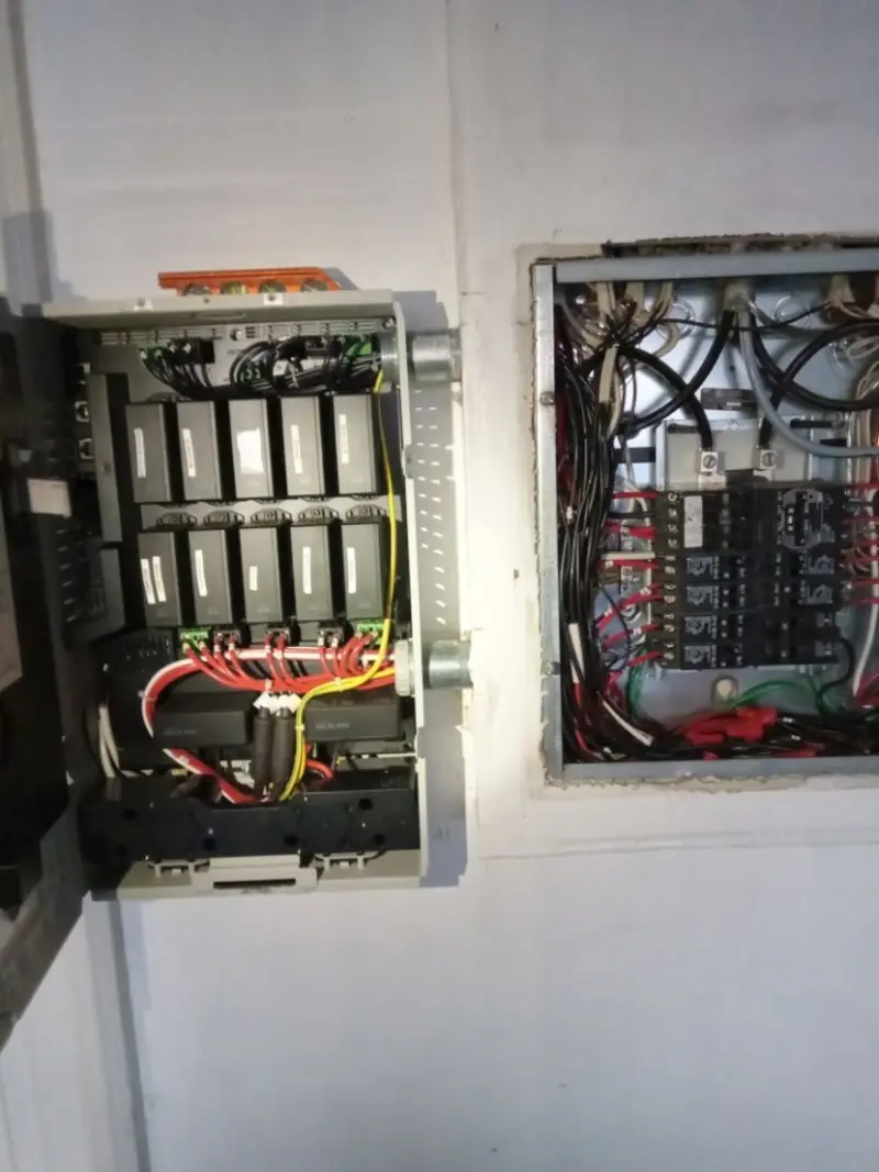 Electrical panel upgrade completed for Security Camera Wiring in Hamilton